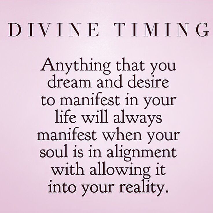 divine timing